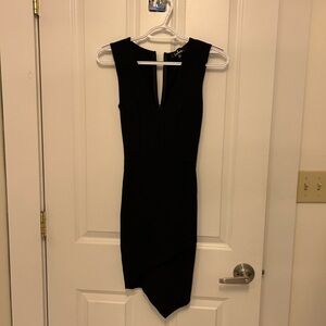 Lulu's Black Asymmetrical Sleeveless Dress